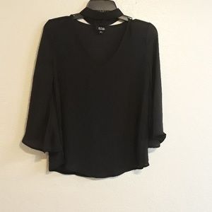A.N.A v neck with choker top